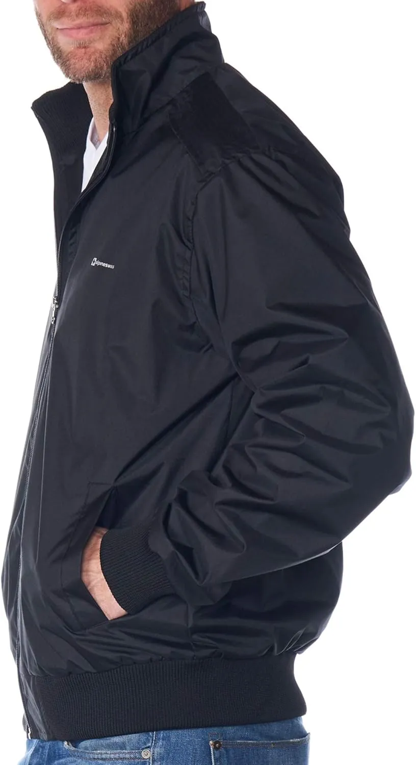 Alpine Swiss Alvin Mens Lightweight Bomber Jacket Casual Windbreaker Varsity Style Coat Versatile Stylish Everyday Outerwear
