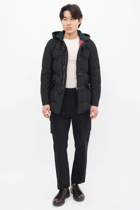 Black Down Hooded Jacket