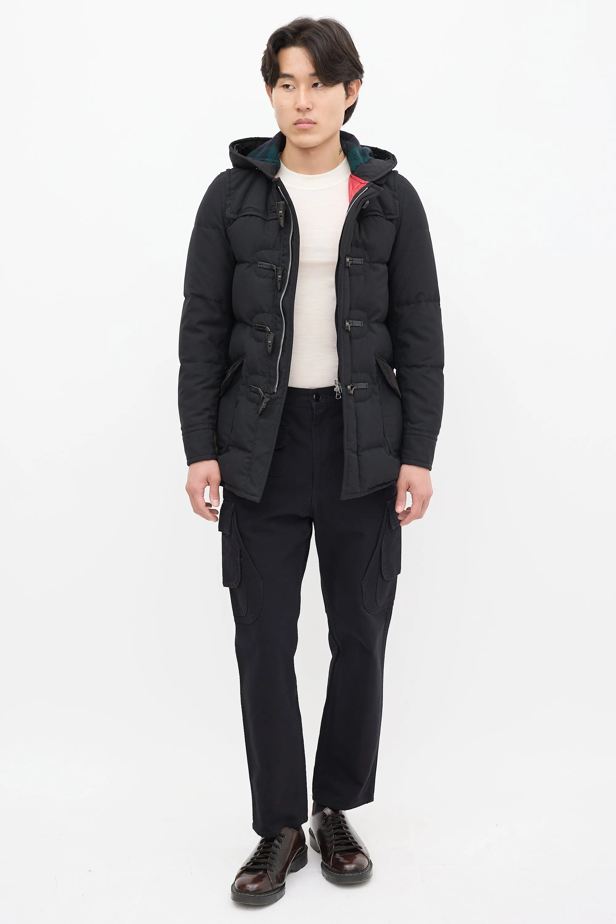 Black Down Hooded Jacket