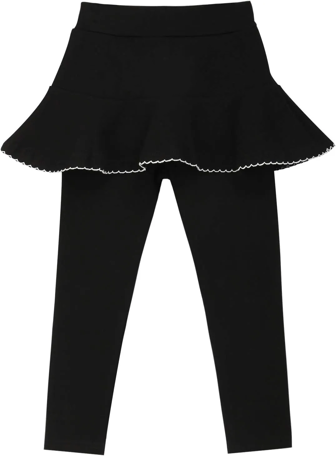 BOOPH Little Girls Leggings Pants with Tutu Skirts Kids Culottes Footless Tights