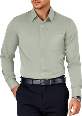 COOFANDY Mens Dress Shirt Long Sleeve Button Down Shirts Business Casual Wrinkle Free Shirts with Pocket