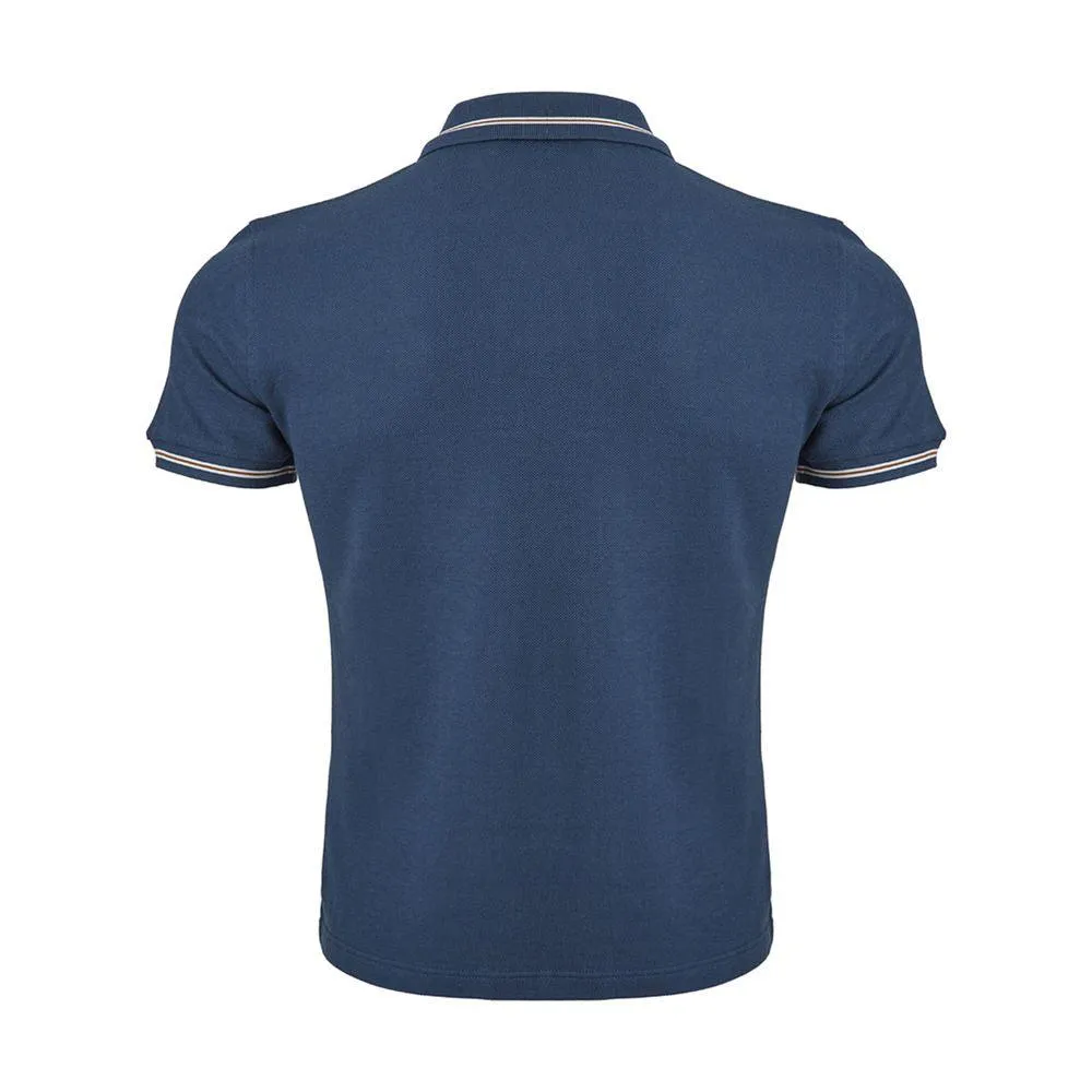 Corneliani Elegant Blue Italian Cotton Polo Shirt