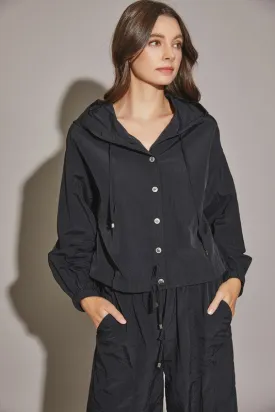 Drawstring Hooded Jacket