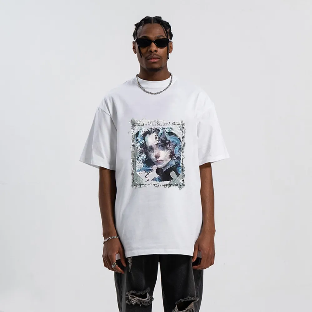 “Elegant Oil Painting Pattern” T-shirt