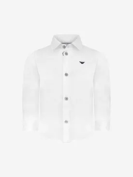 Emporio Armani Baby Boys Long Sleeve Embroidered Shirt