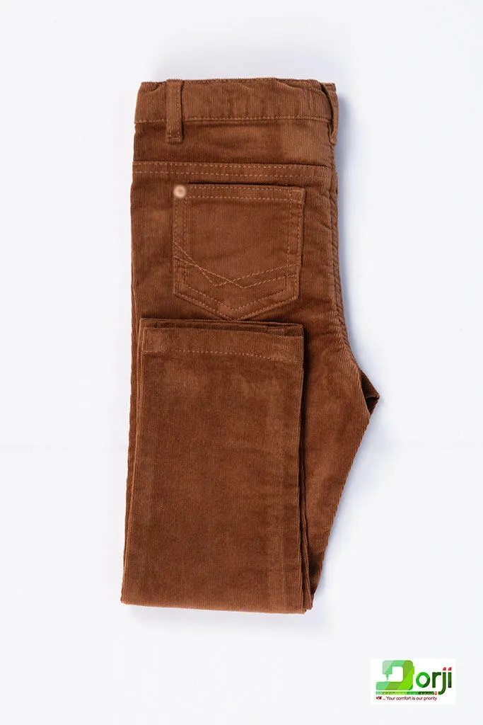 Girl's Cord Jeggings