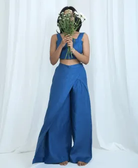 Hemp Skort-Style Long Pants | Relaxed fit