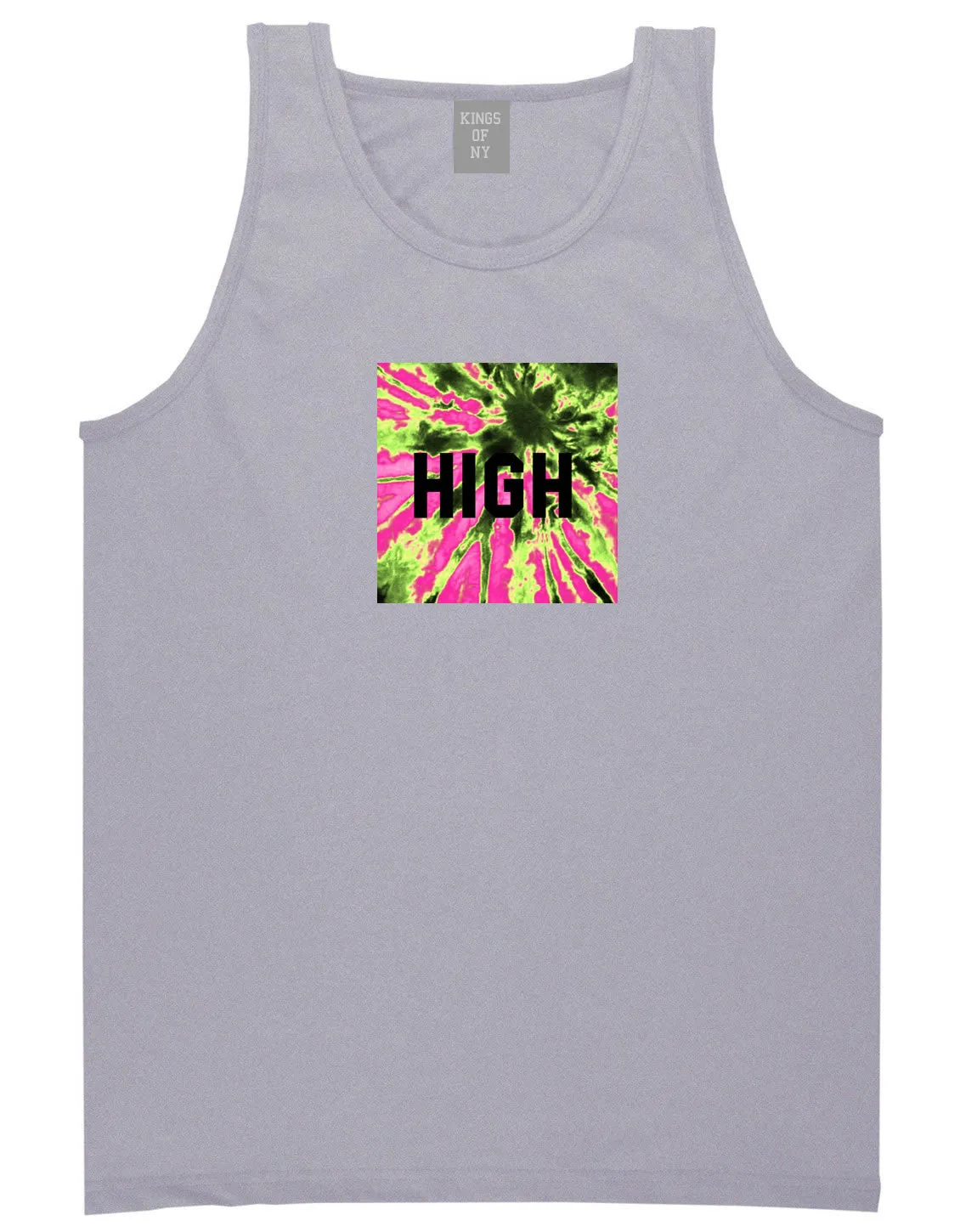 High Pink Tie Dye Tank Top