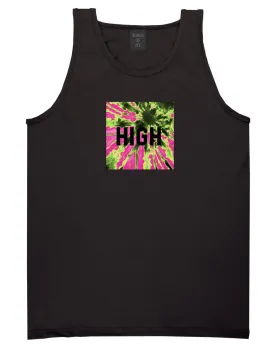High Pink Tie Dye Tank Top