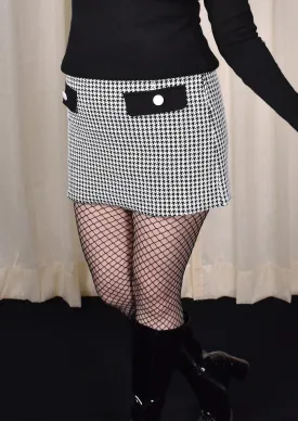 Houndstooth Cathy Mini Skirt