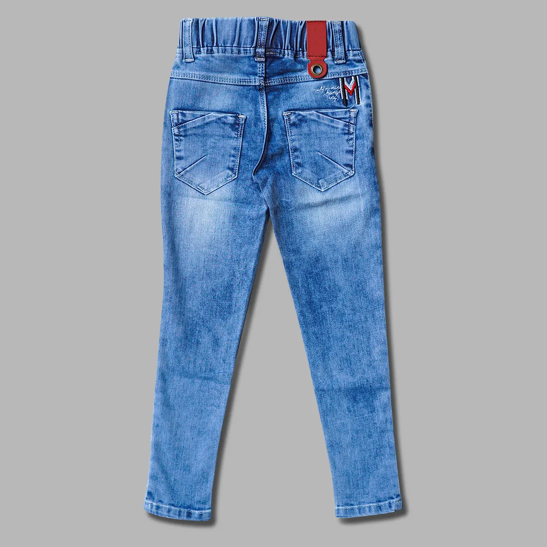 Jeggings for Girls with Rugged Pattern