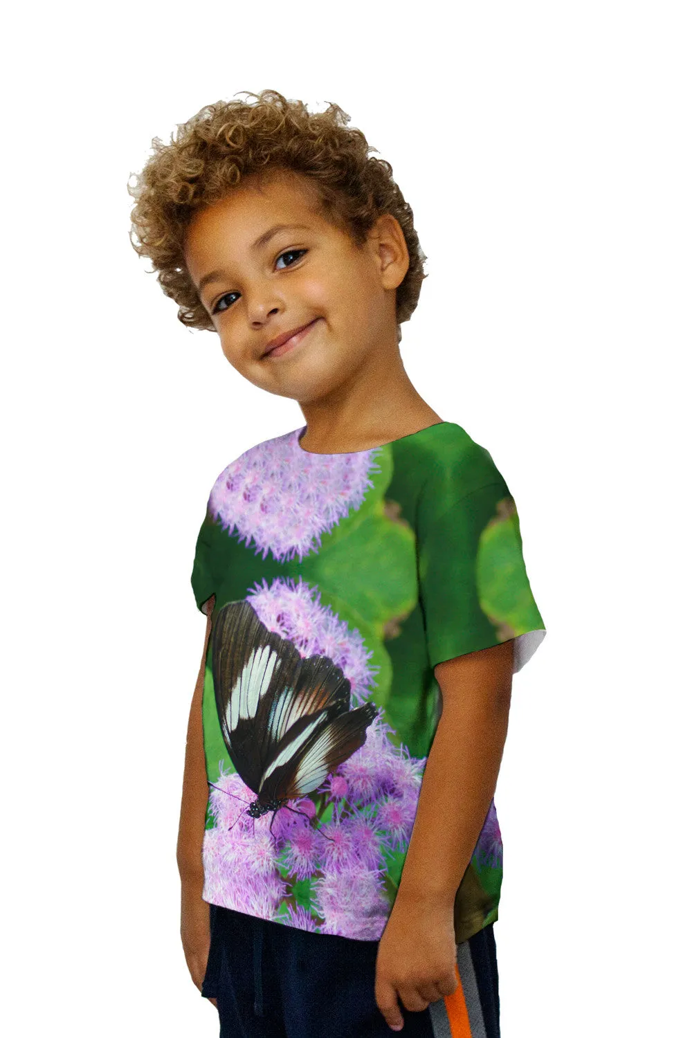 Kids Elegant Brown And White Butterfly