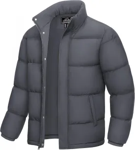 MAGCOMSEN Men's Down Jacket Warm Puffer Jacket Winter Coats Water Resistant Windproof Insulated Jacket
