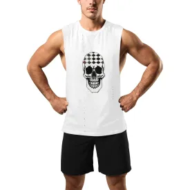Men's Open Sides Workout Tank Top (T72) Jaxs17 skull print