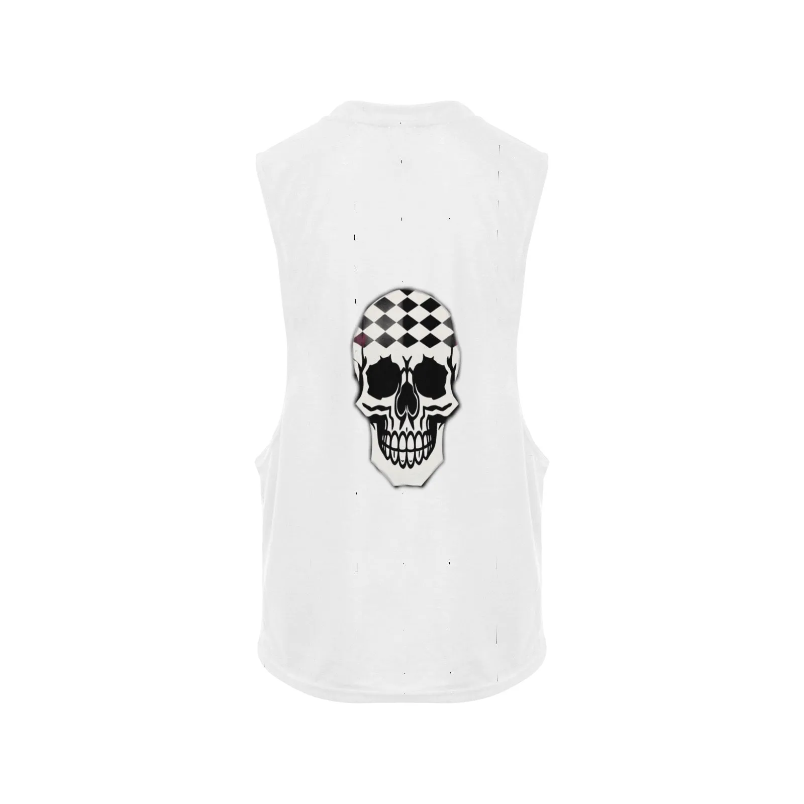 Men's Open Sides Workout Tank Top (T72) Jaxs17 skull print