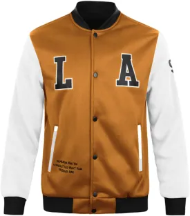 Men's Trendy Baseball Jacket Fashion Color Block Jacket Vintage Single Layer Jackets Casual Print Streetwear Coats