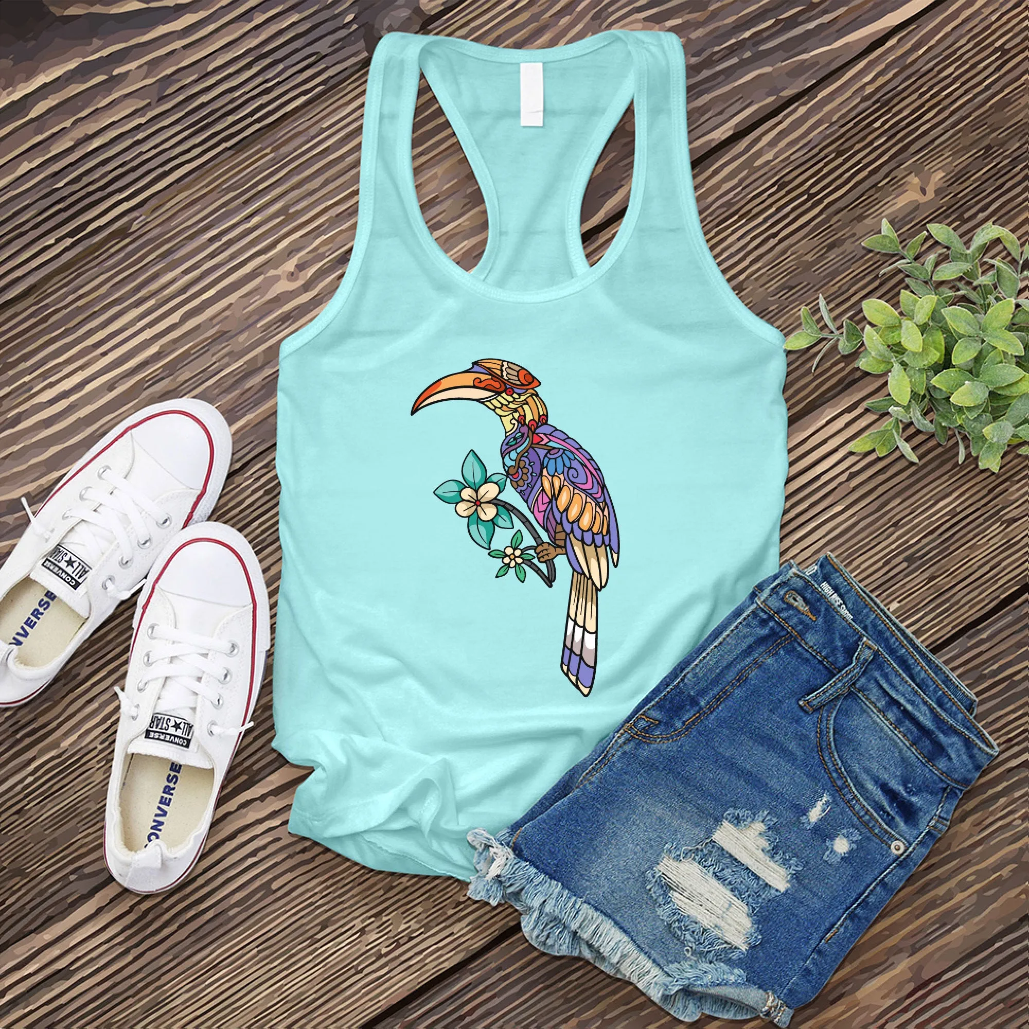 Mosaic Toucan Women's Tank Top