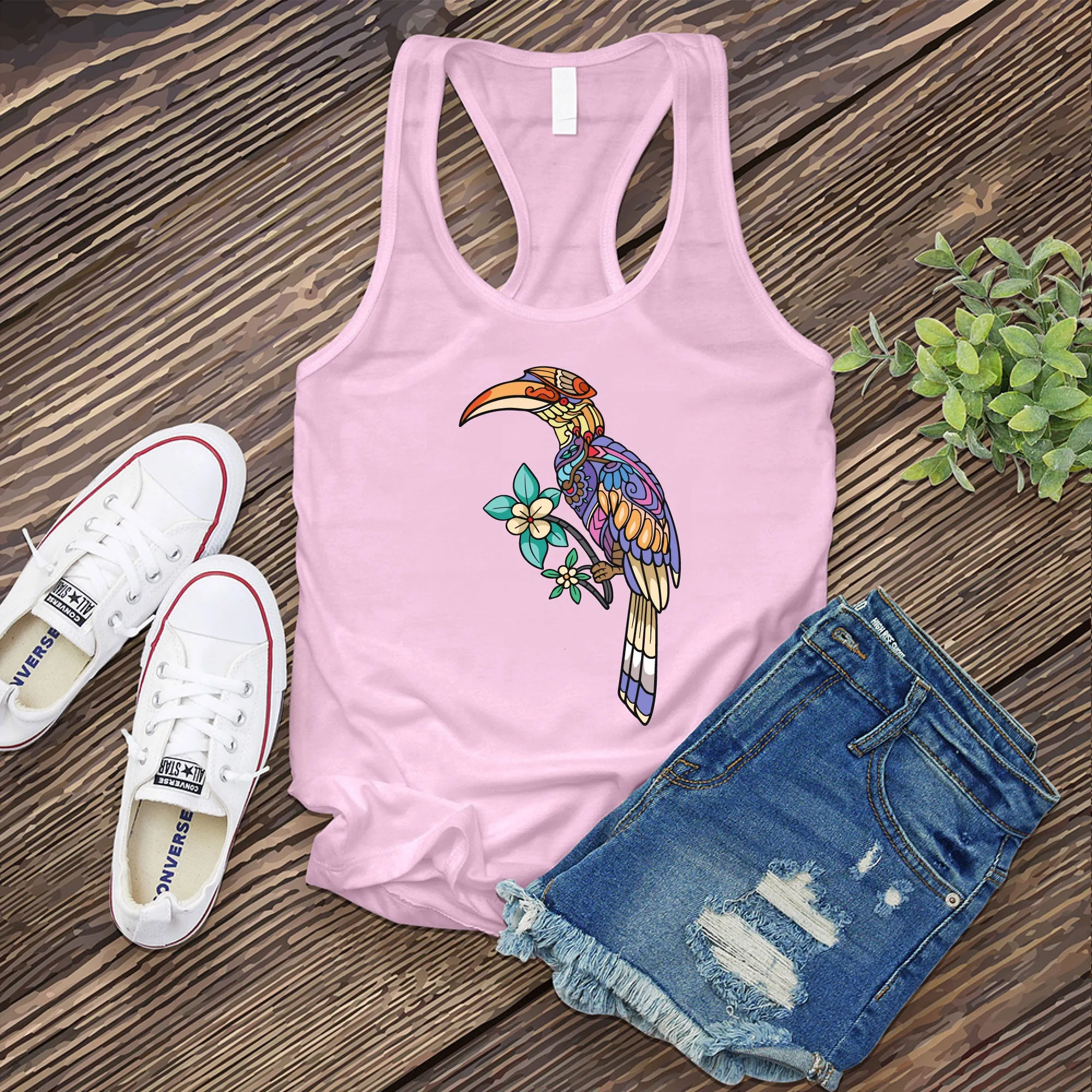 Mosaic Toucan Women's Tank Top