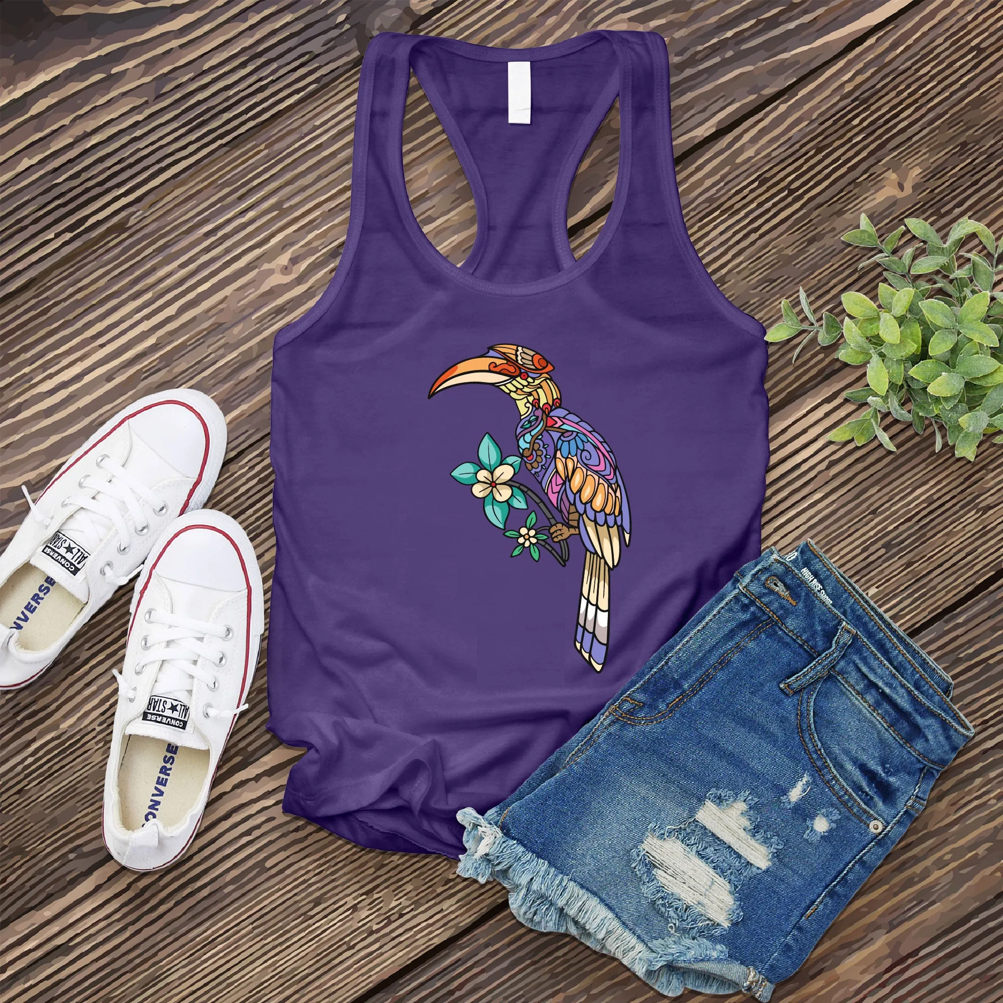 Mosaic Toucan Women's Tank Top