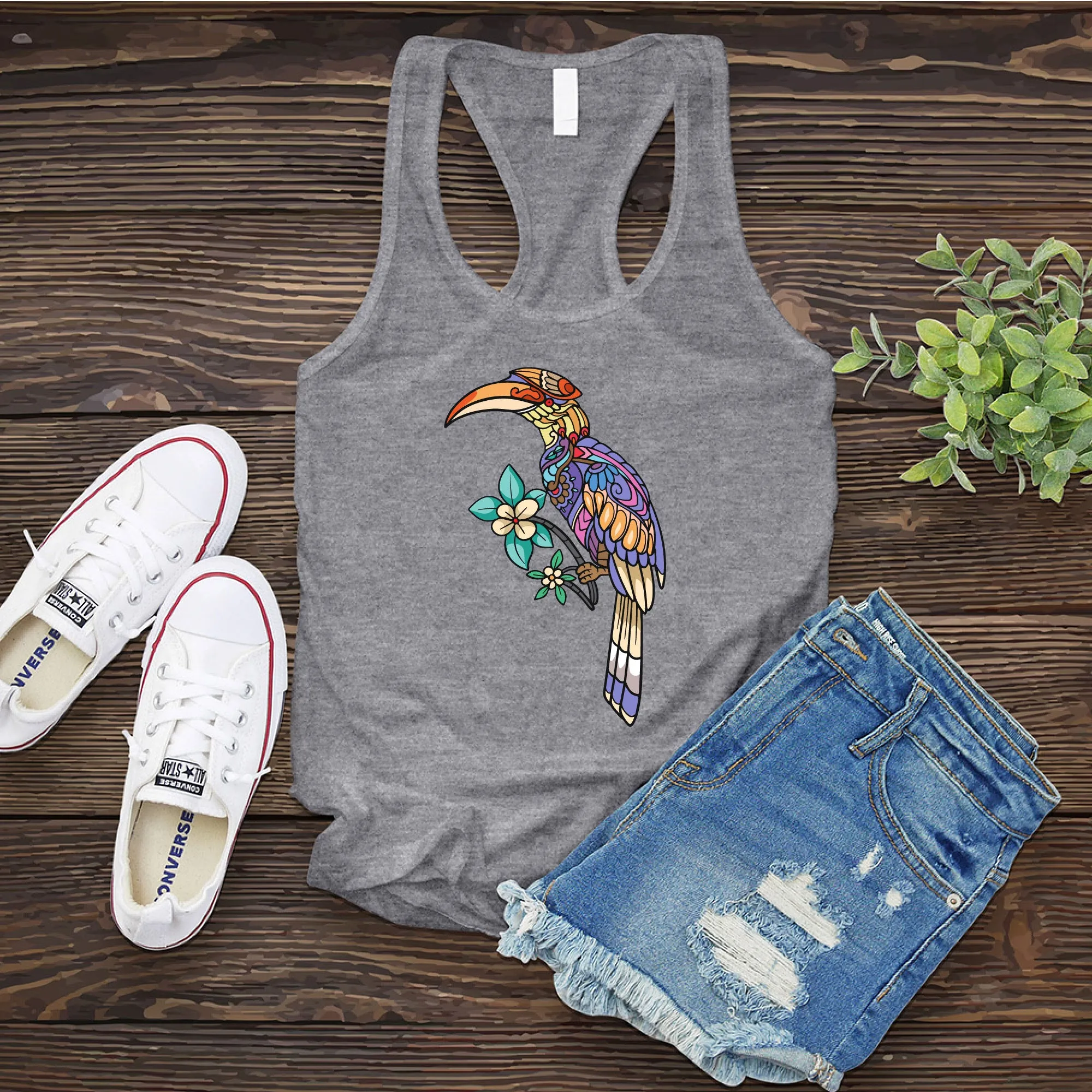 Mosaic Toucan Women's Tank Top