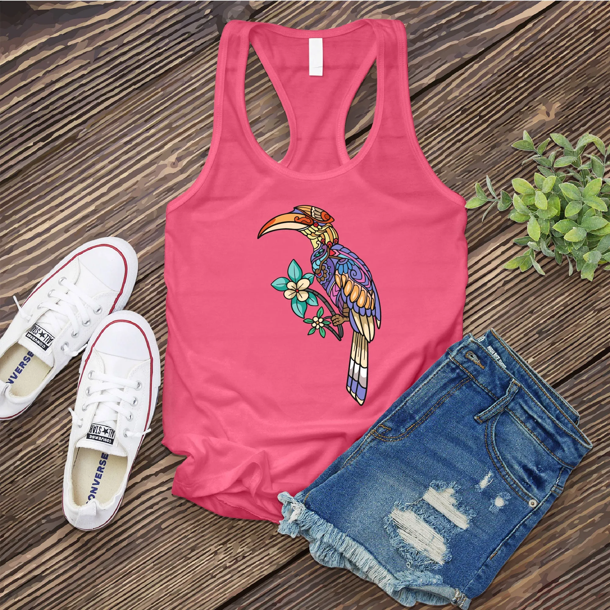 Mosaic Toucan Women's Tank Top