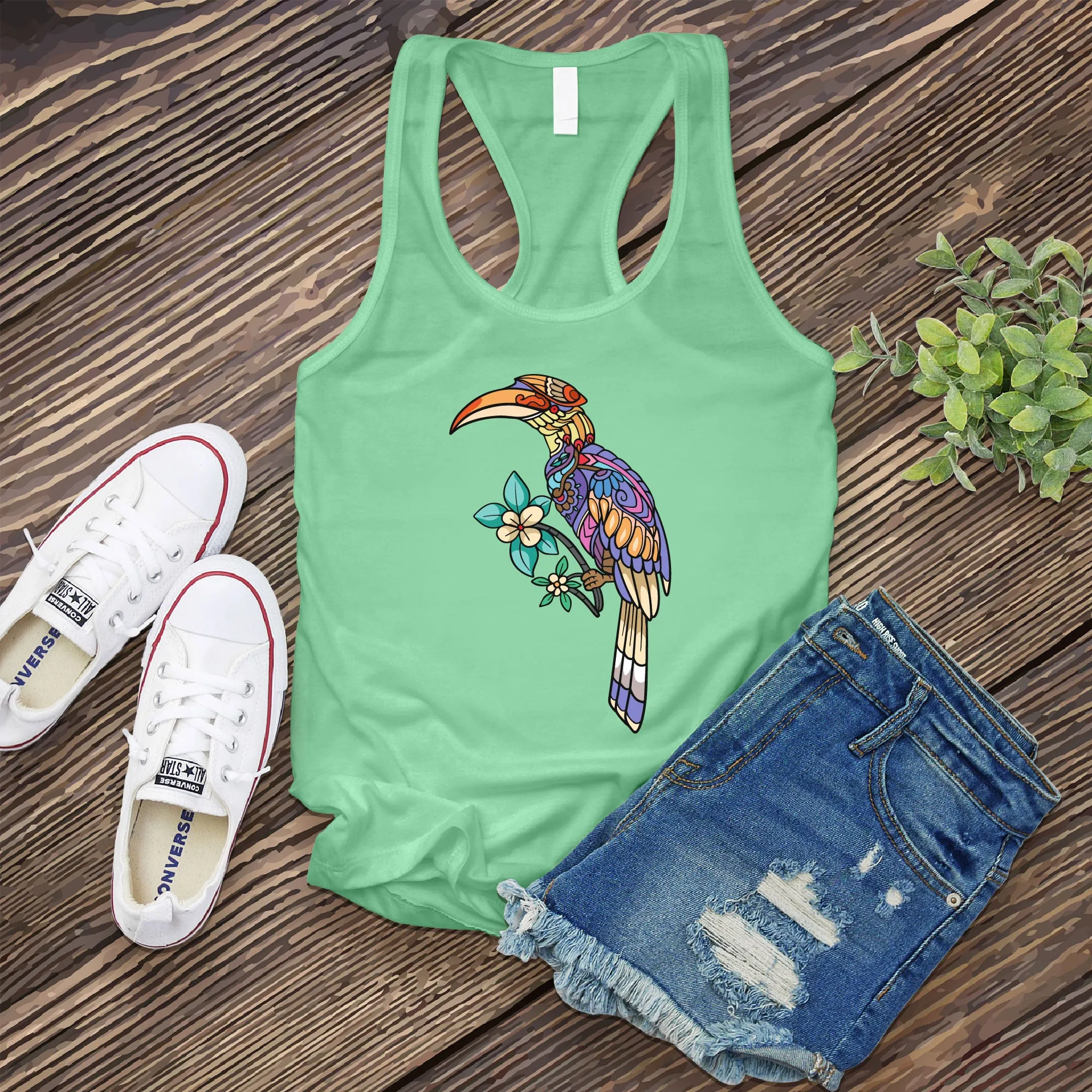 Mosaic Toucan Women's Tank Top