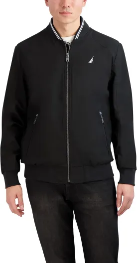 Nautica Men's Bomber Jacket  Windbreaker, Water-Resistant, Waterproof, Golf, Hiking, Boating, Casual Wear