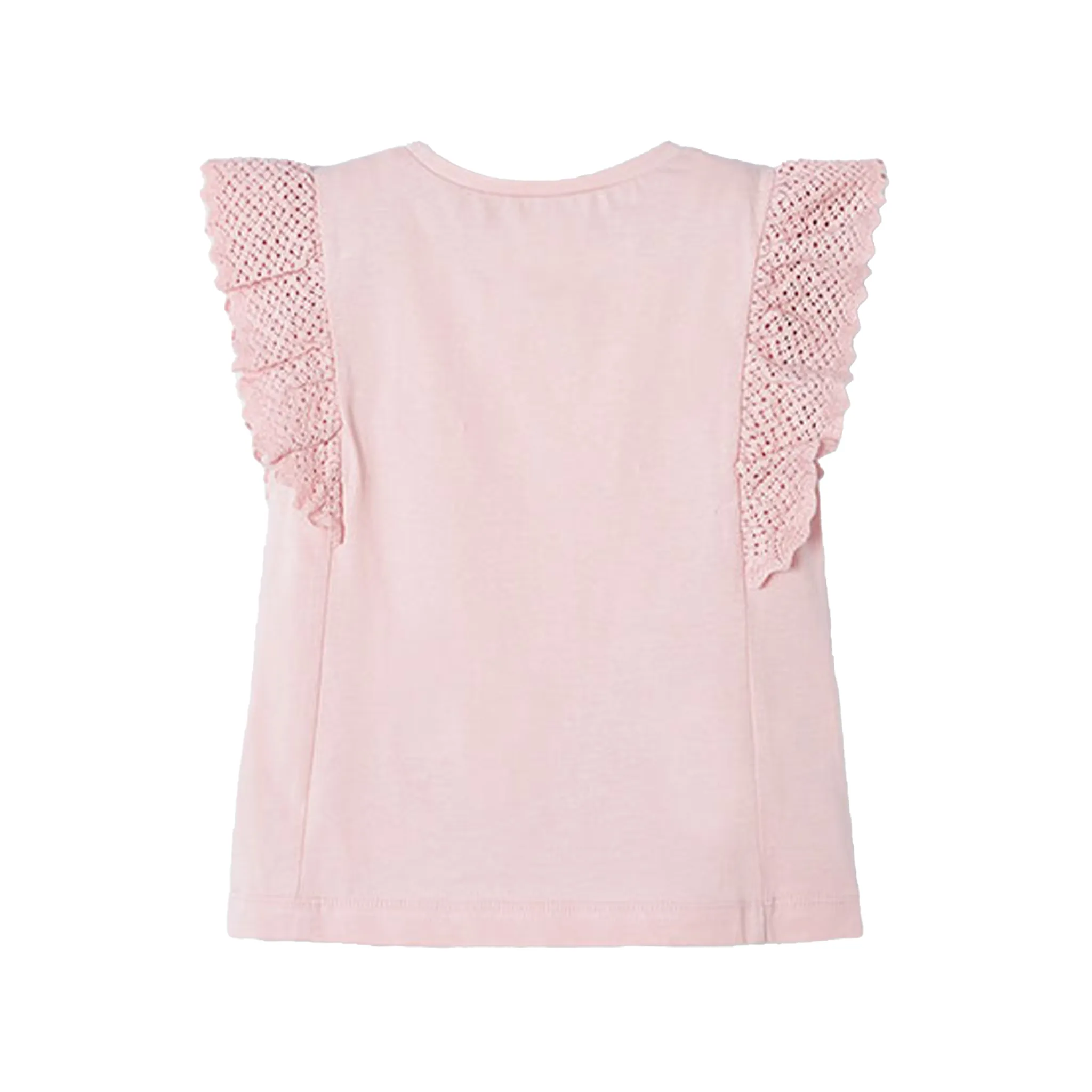 Pink Tank Top with Ruffles