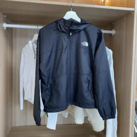 Preowned The North Face Womens Lightweight Jacket Windbreaker Size M Black TNF Outdoor.
