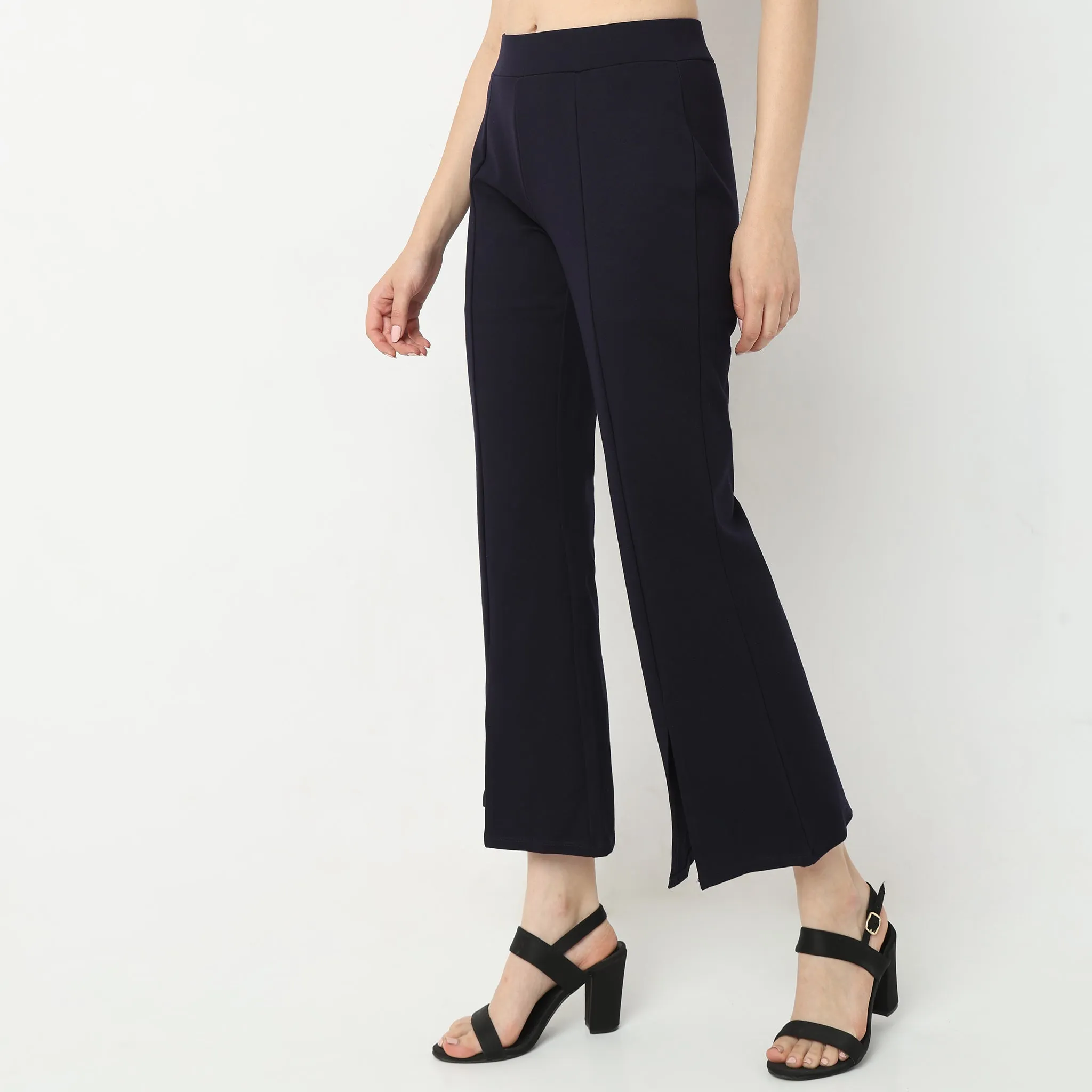 Skinny Fit Solid High Rise jeggings