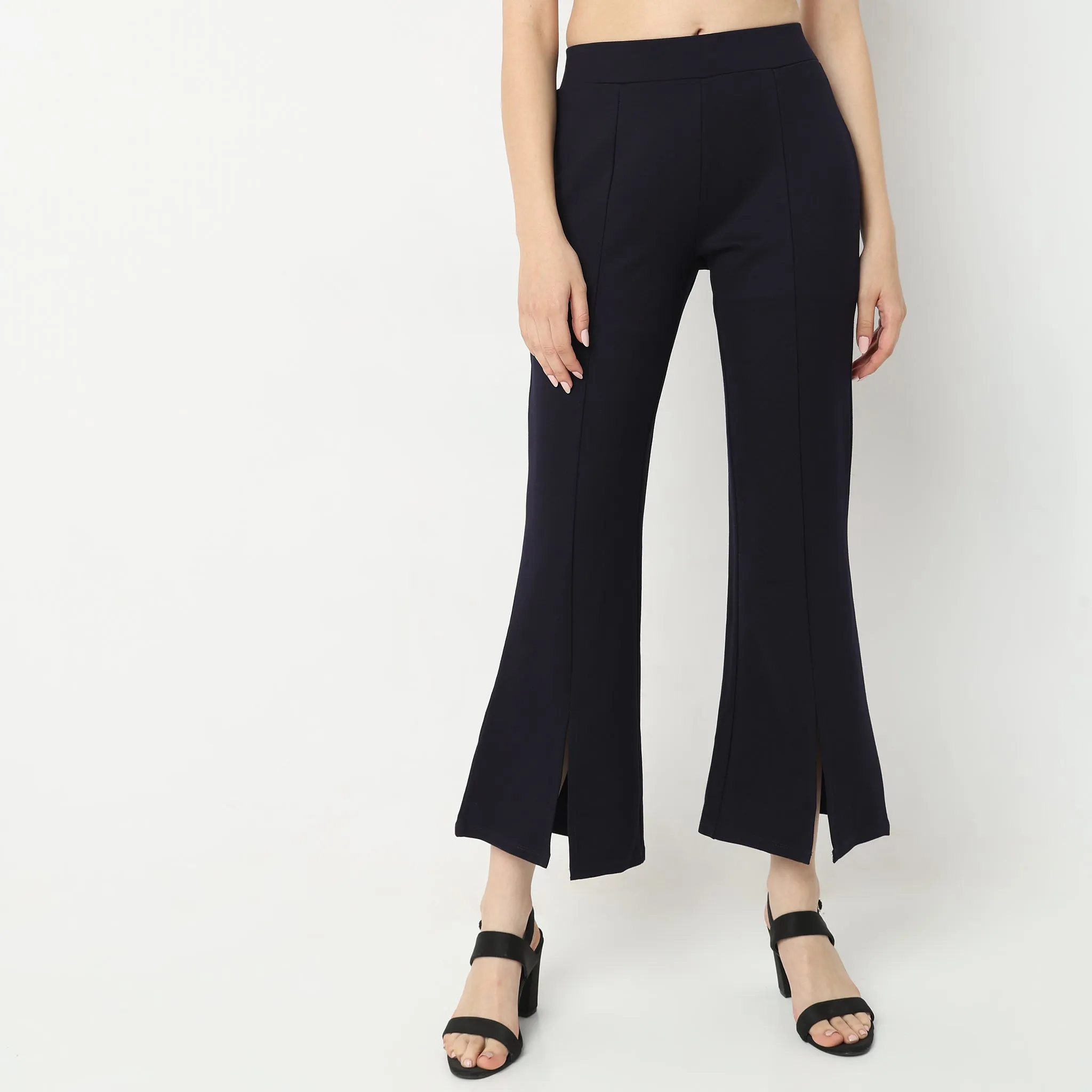 Skinny Fit Solid High Rise jeggings