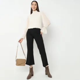 Skinny Fit Solid High Rise jeggings