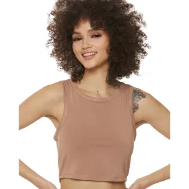 Soft Lounge Crop Eco-Modal Tank - Honey