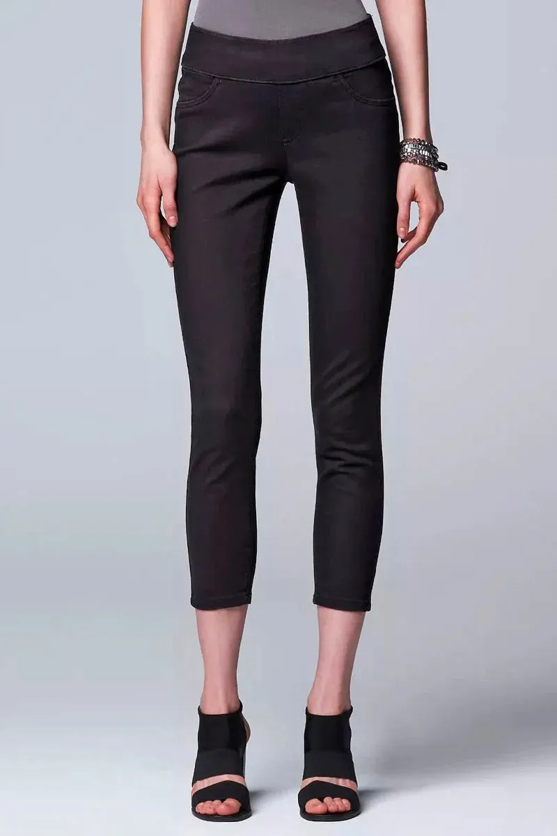 Stretch Capri Crop Jeggings