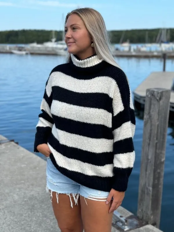 Stripe Oversize Knit Sweater