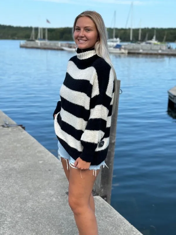 Stripe Oversize Knit Sweater