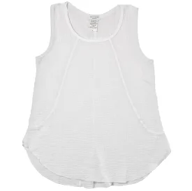 Sun Moda Women’s Maui Tank Top Double Gauze Split Tail Resort Wear Made in USA