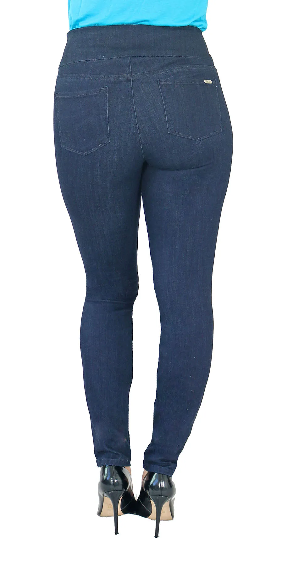 TrueSlim™ Indigo Rayon Pull On Jeggings