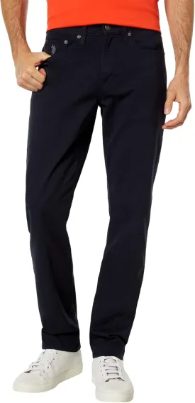 U.S. POLO ASSN. Slim Straight Stretch Five-Pocket Pants - Pants for Men - Quarter Top Pocket - Slim Fit