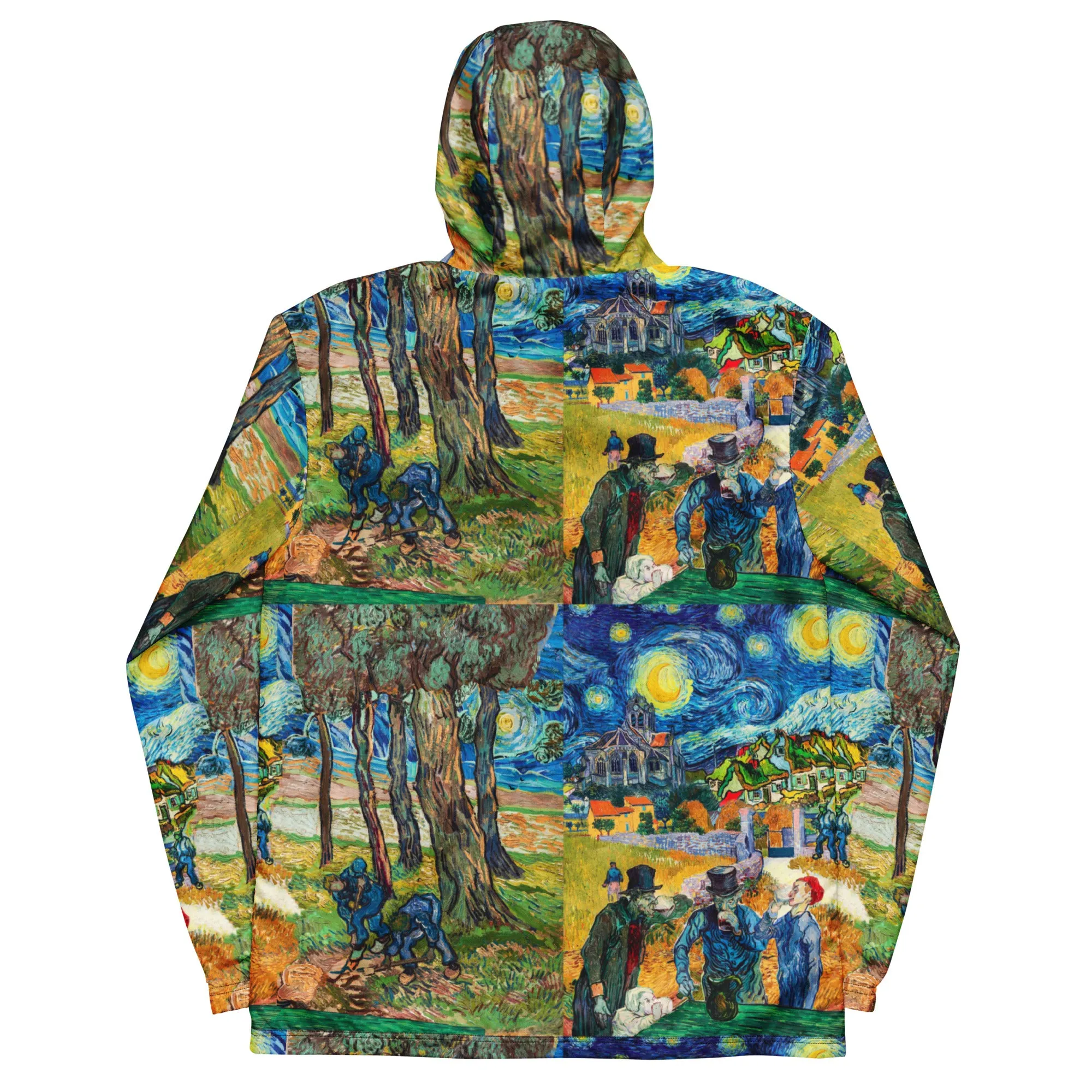Van Gogh Collage Print Men’s windbreaker