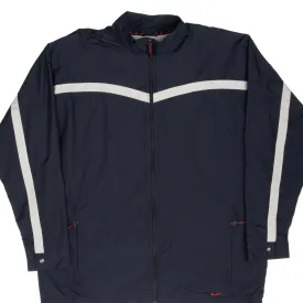 VINTAGE NIKE CLASSIC SWOOSH BLACK WINDBREAKER JACKET 2000S XL