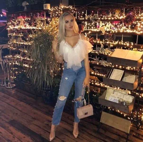 White Ruffle Mesh Bodysuit