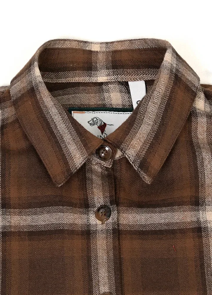 Women's Soft Flannel Shirt, Roll Up Sleeve