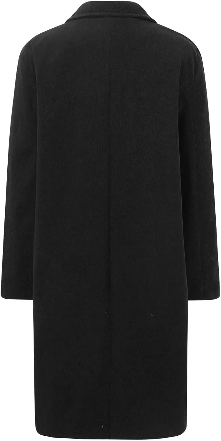 Woolen Jacket Fall And Winter Fashion Long Coat Fall Wool Peacoat Shawl Collar Trench Hooded Jacket for